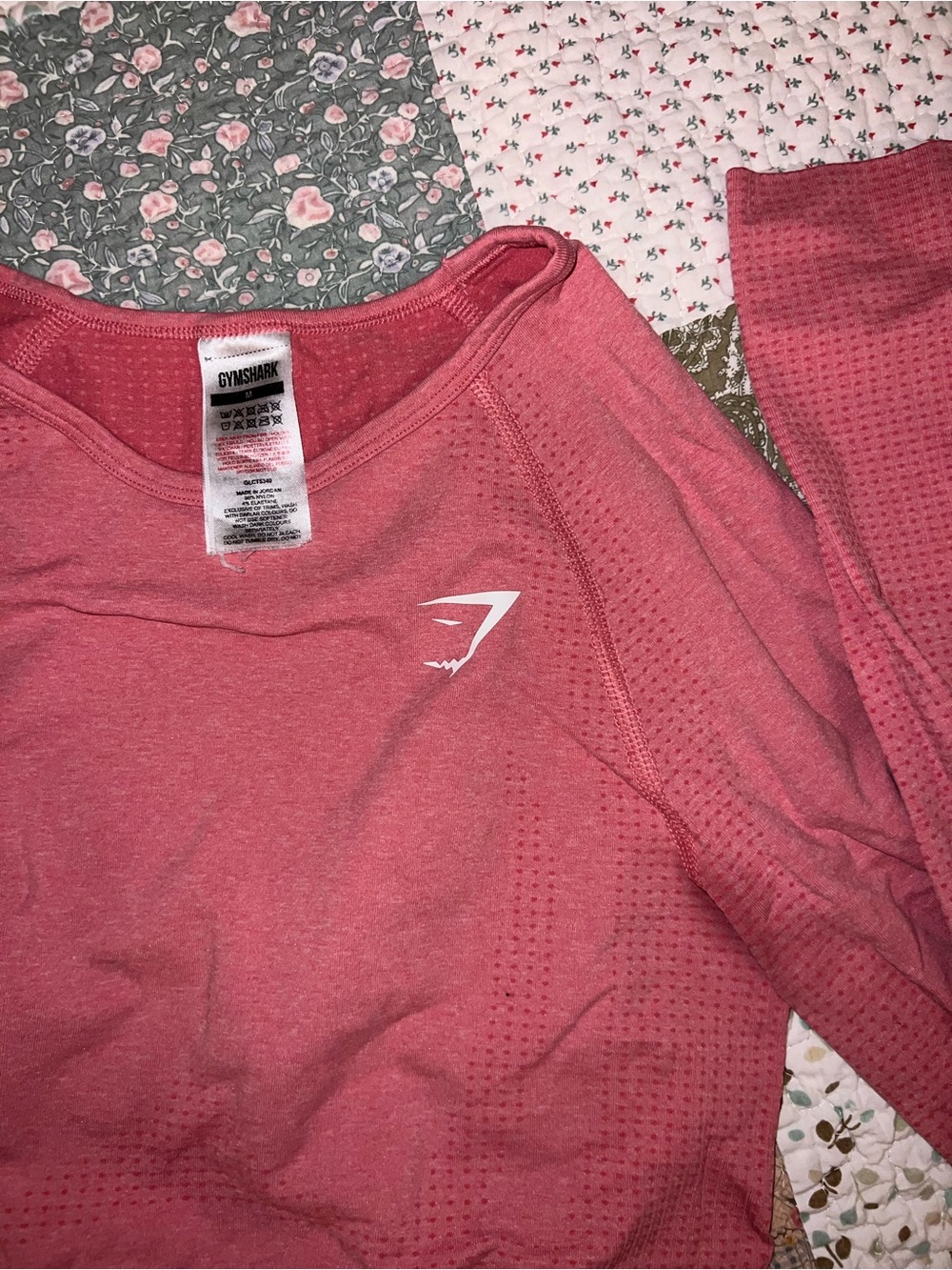 Gymshark Rose Pink Long Sleeve Crop